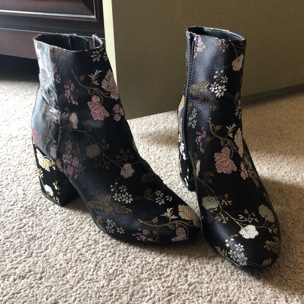 Floral booties